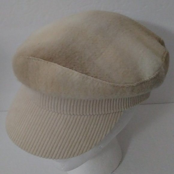 Vince Camuto Washed Ivory Plaid Skipper Hat - Picture 11 of 11